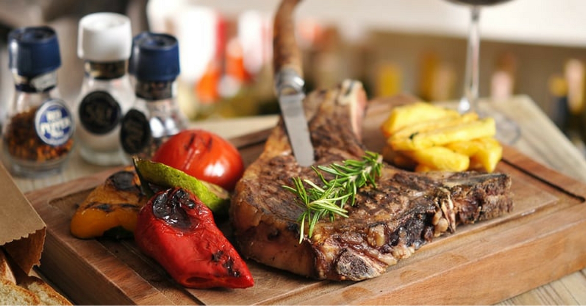 Grilled Steak with Roasted Vegetables