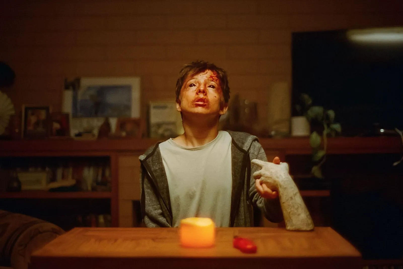 Joe Bird as Riley in a still from 