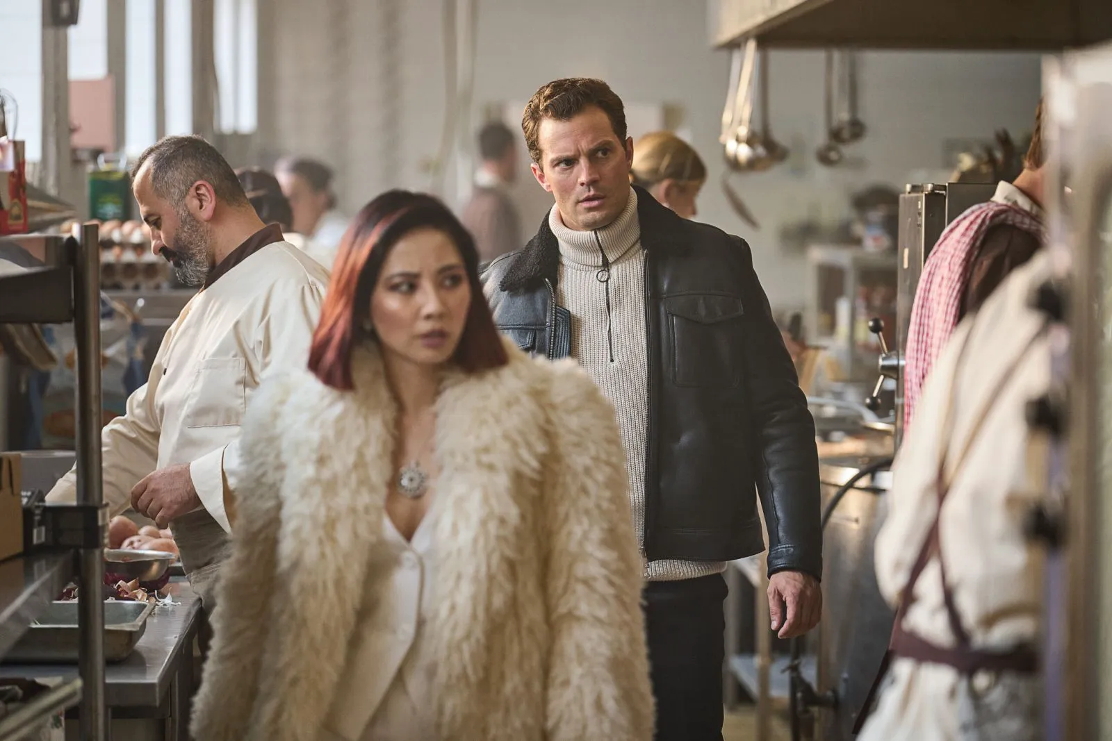 Jamie Dornan as Parker in a still from 