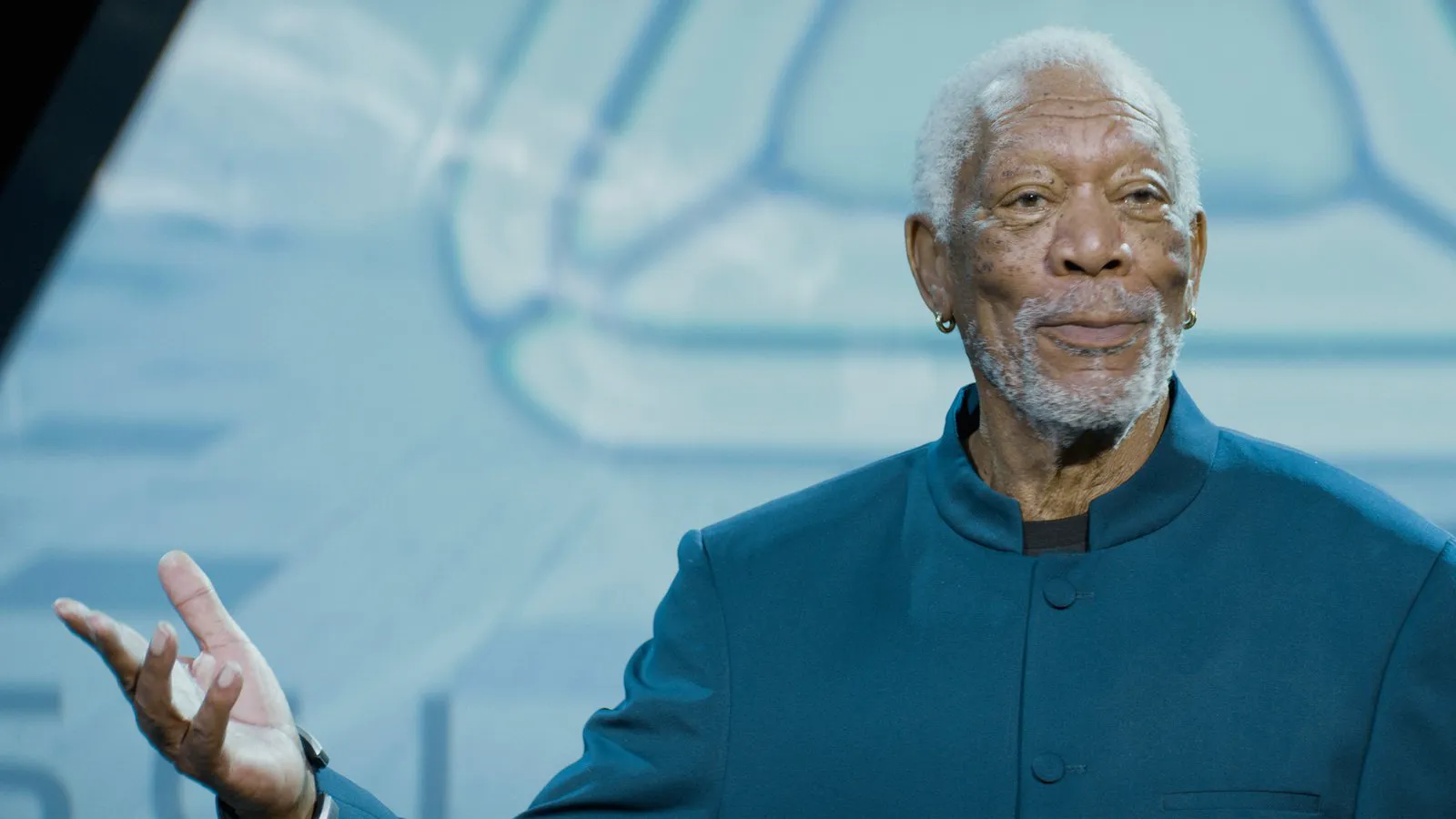 Morgan Freeman in a still from 