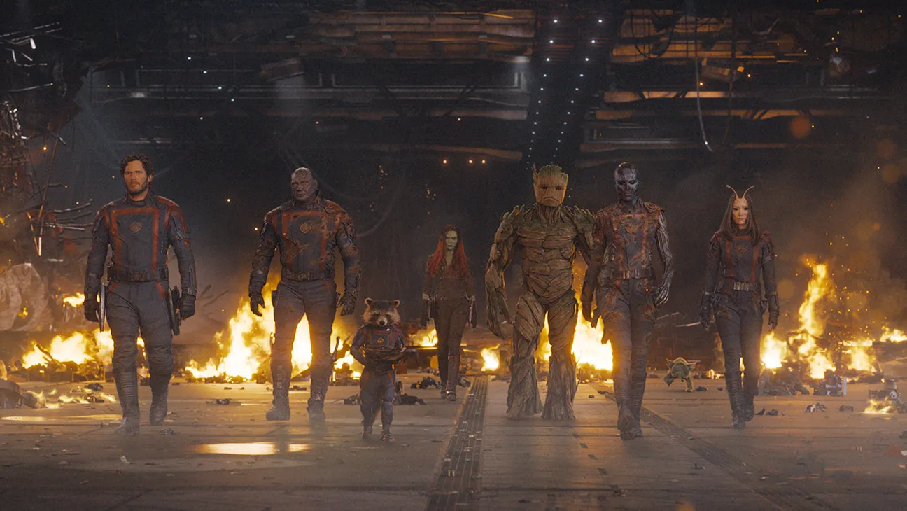 Zoe Saldana as Gamora in a still from 