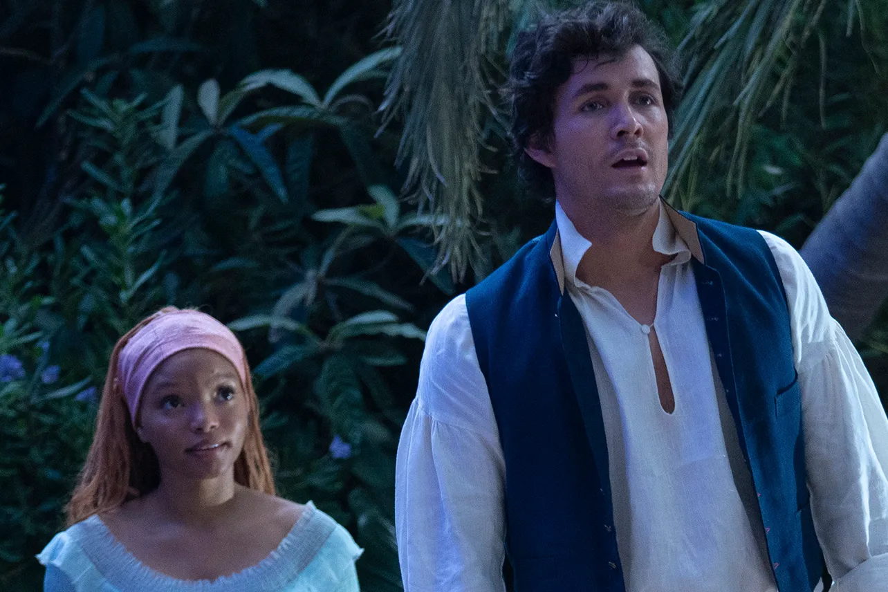 Jonah Hauer-King as Prince Eric in a still from 