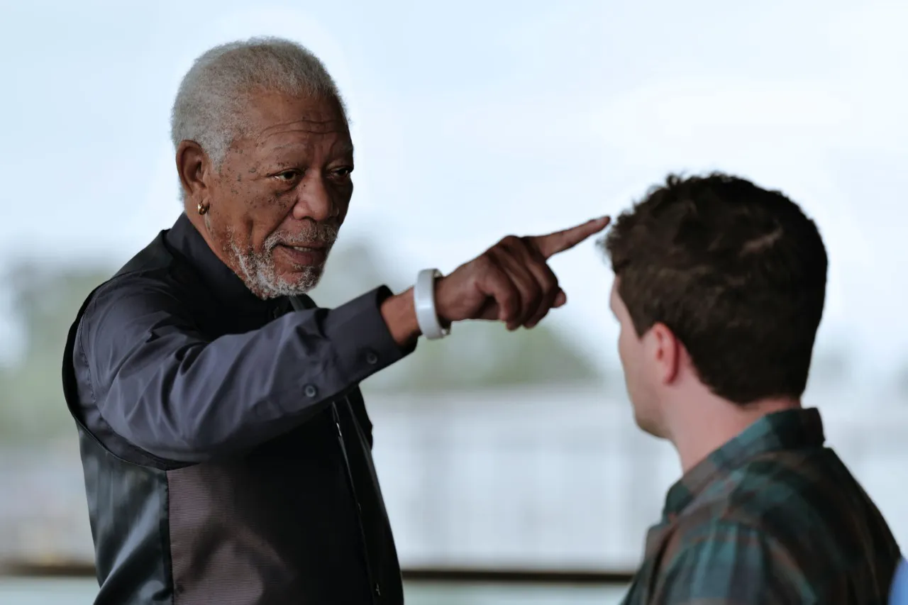 Morgan Freeman in a still from 