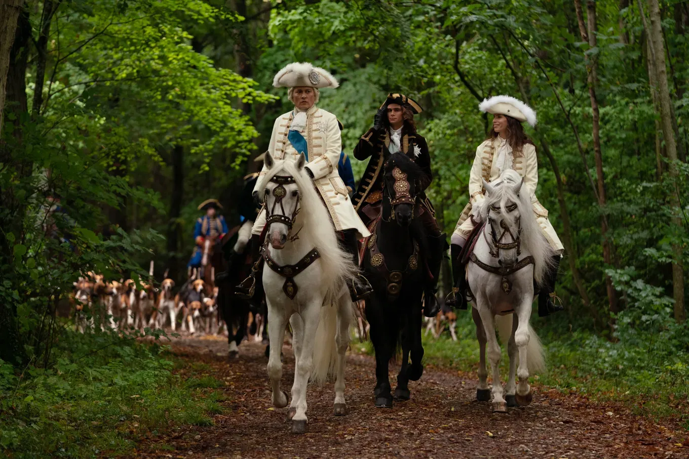 Johnny Depp as Louis XV in a still from 